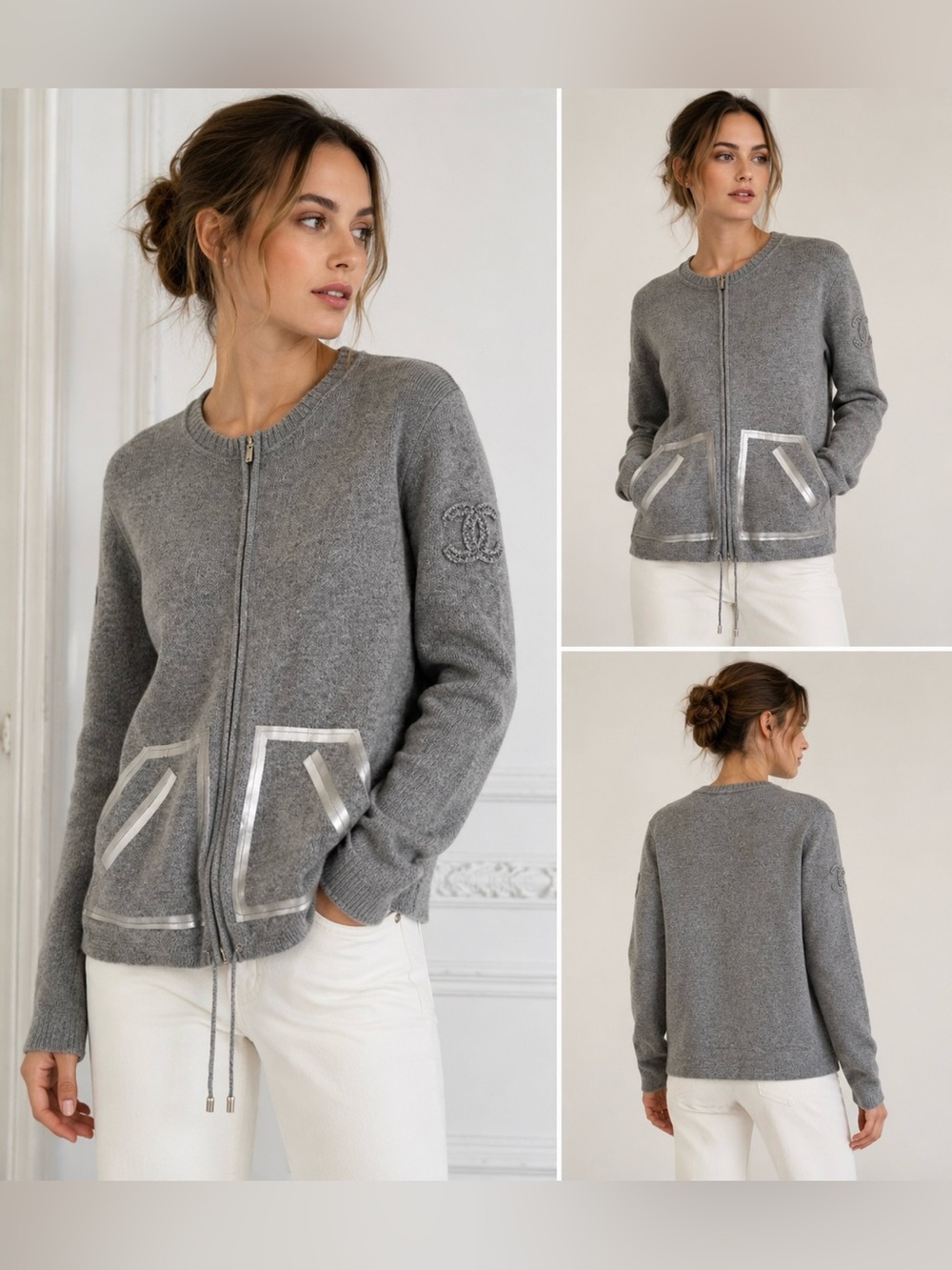 Chanel Cashmere Cardigan Spring 2016 Collection by Karl Lagerfeld Size Sm $3,900